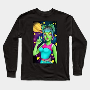 Alien Babe 2 Long Sleeve T-Shirt